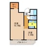 西部ハイツ平和公園 2Kの間取り