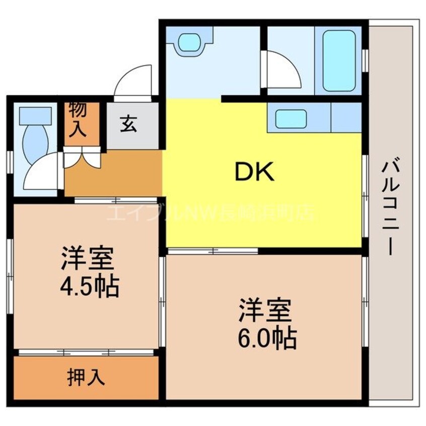 間取図 ビレッジハウス福田本町２号棟