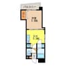 ラフィネ樺島 1DKの間取り