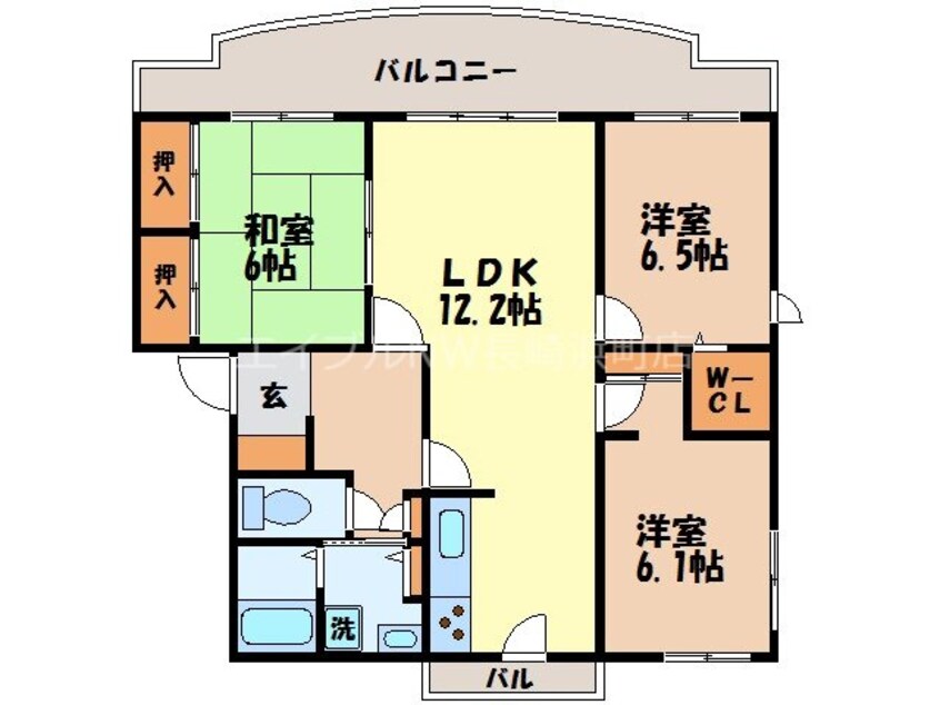 間取図 三愛ビル８