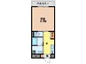 Park Terrace 中園 1Kの間取り