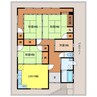 戸町貸家 4LDKの間取り