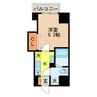 アミティ活水 1Kの間取り
