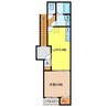 Residence矢の平 1LDKの間取り