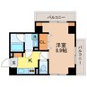 グリーンコート樺島 1Kの間取り