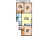 バイオリンク西町 3LDKの間取り