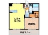 フィールドY 1LDKの間取り