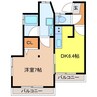 ソルカーサ橋口 1DKの間取り