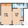 メゾンド文教 1DKの間取り