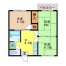 サンハイツ 3DKの間取り