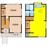 中新町貸家 頴川邸 2LDKの間取り