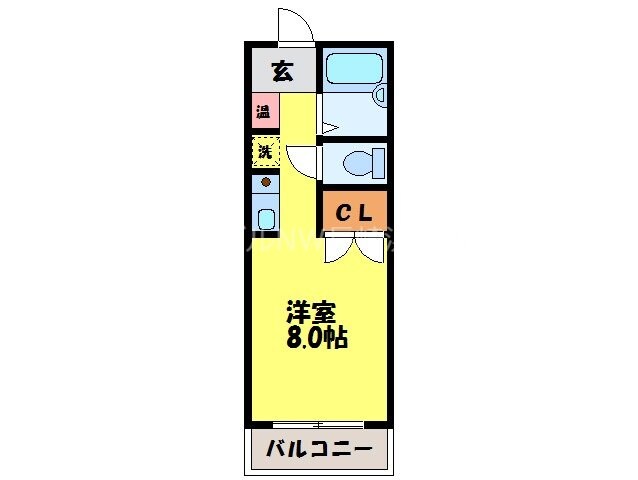 間取り図 長崎本線/道ノ尾駅 徒歩7分 3階 築26年