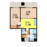 カーサ　ビータス 2DKの間取り