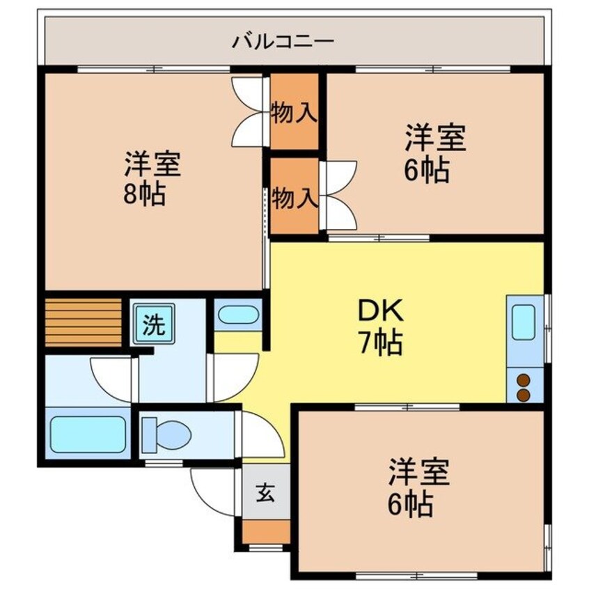 間取図 岩見七福ビル