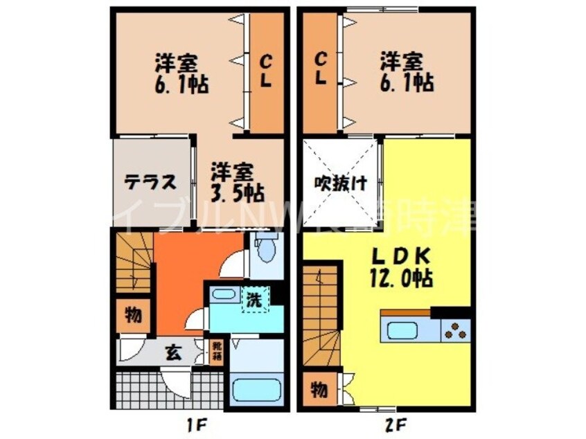間取図 ハイアットコートまなび野
