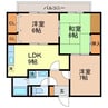 長崎市電１系統<長崎電気軌道>/昭和町通駅 徒歩3分 4階 築39年 3LDKの間取り
