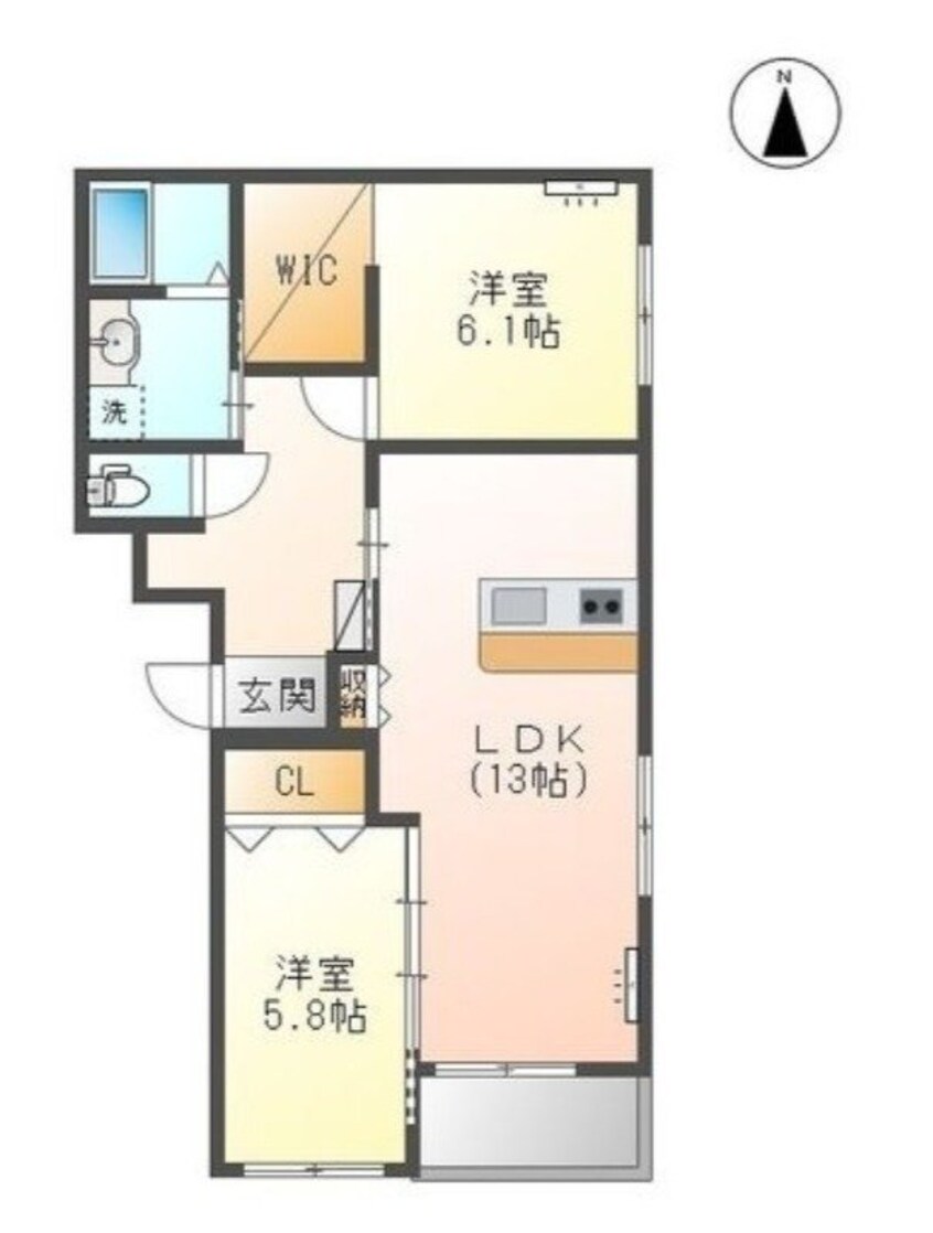 間取図 長崎市電１系統<長崎電気軌道>/赤迫駅 徒歩7分 3階 建築中