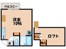 長崎市電１系統<長崎電気軌道>/大学病院駅 徒歩7分 2階 築30年 1Rの間取り