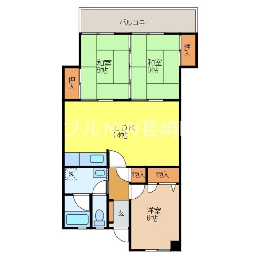 間取図 エクセレンス下屋敷