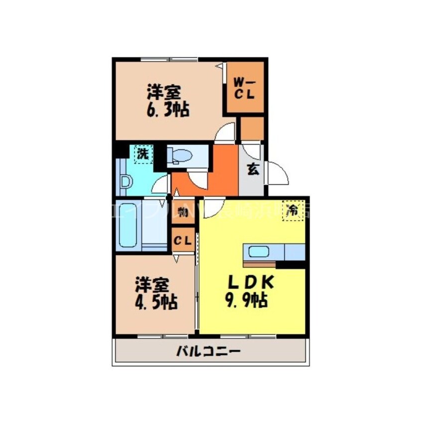 間取図 ICHI宮の下