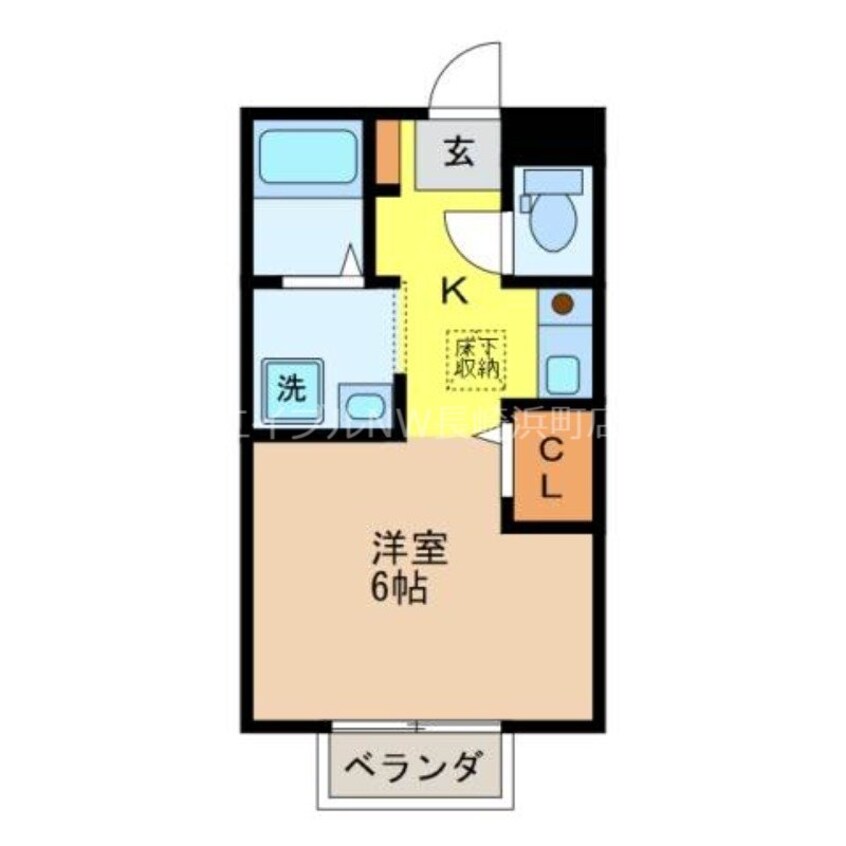 間取図 長崎本線/長与駅 徒歩17分 1階 築25年