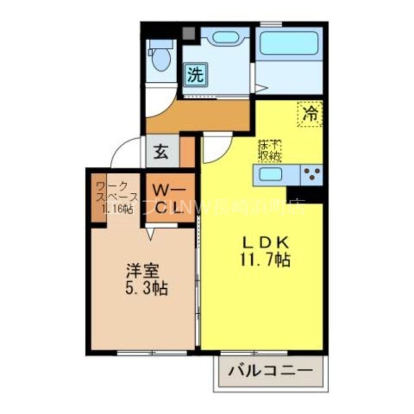 間取図 D-room由季