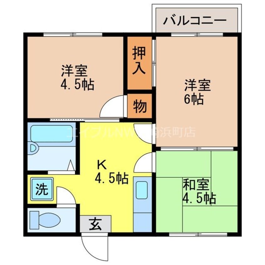 間取図 サンハイツ