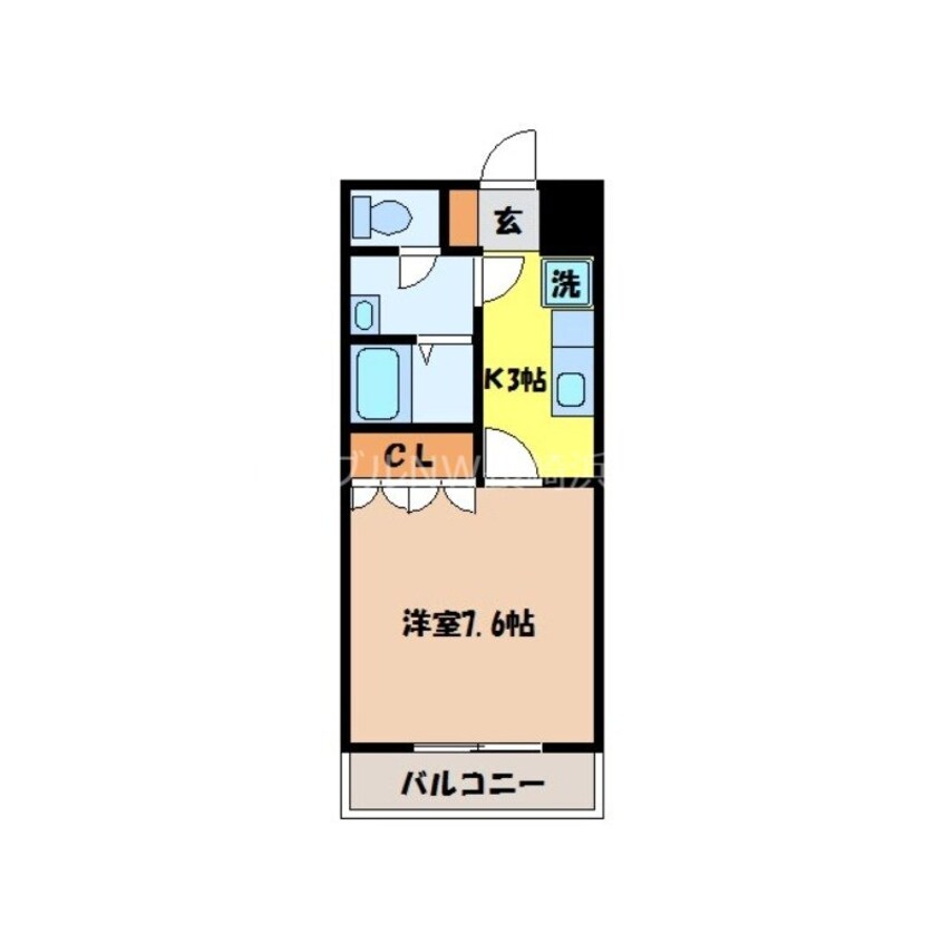 間取図 ベルローズ（西栄田町）