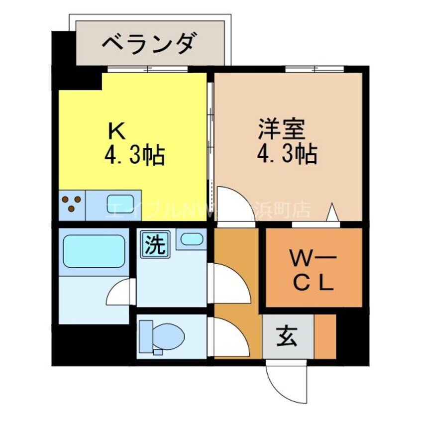 間取図 ブラン・ネージュ おおはし