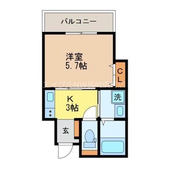 間取図 アミティ磨屋通り