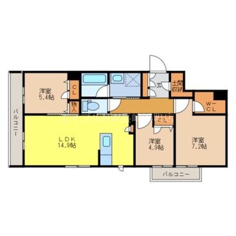 間取図 シャーメゾンレゼル