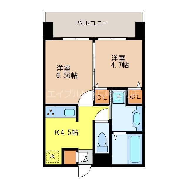 間取り図 フェリーチェ梅香崎