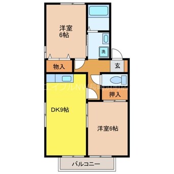 間取図 セジュール松永