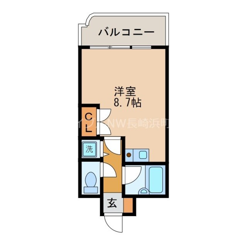 間取図 長崎バス/桜町公園前 2階 築33年