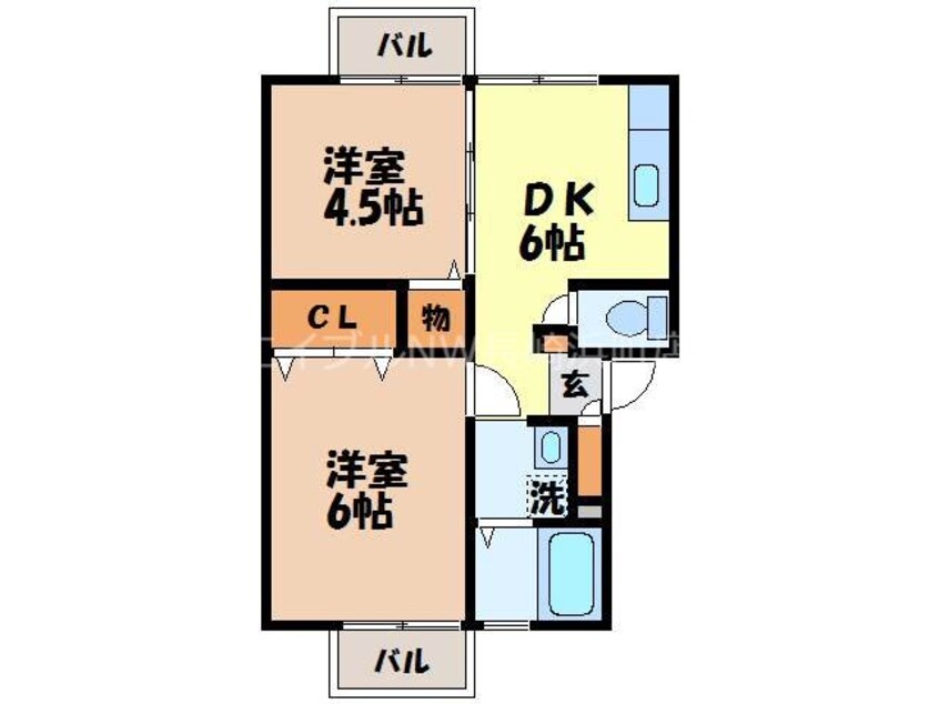 間取図 ロワベール三原