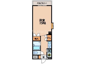 間取図 長崎市電１系統<長崎電気軌道>/赤迫駅 徒歩3分 5階 築28年