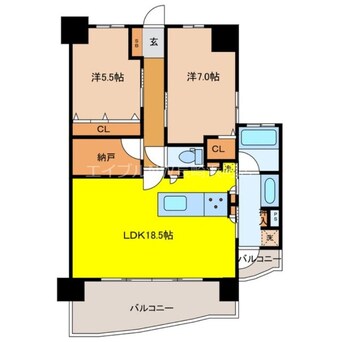 間取図 エイルマンション宝栄町