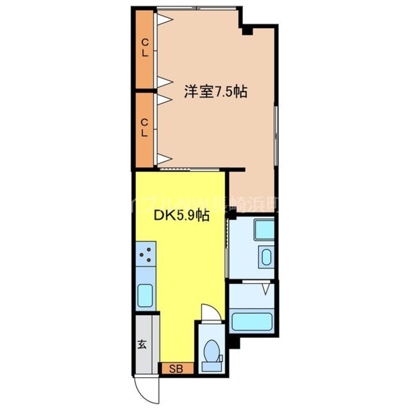 間取図 アルバ愛宕