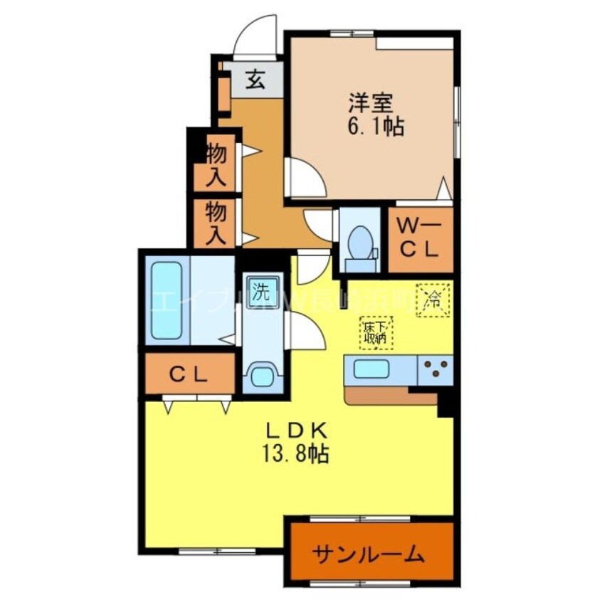 間取図 カルムフラン