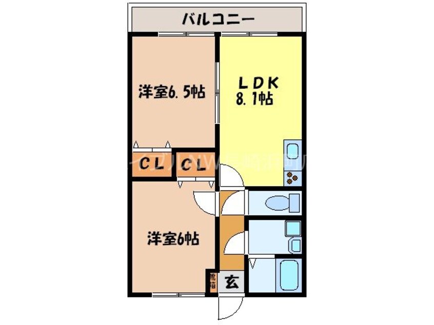 間取図 パレスリーガル