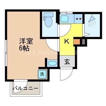 間取図 Residence長大前