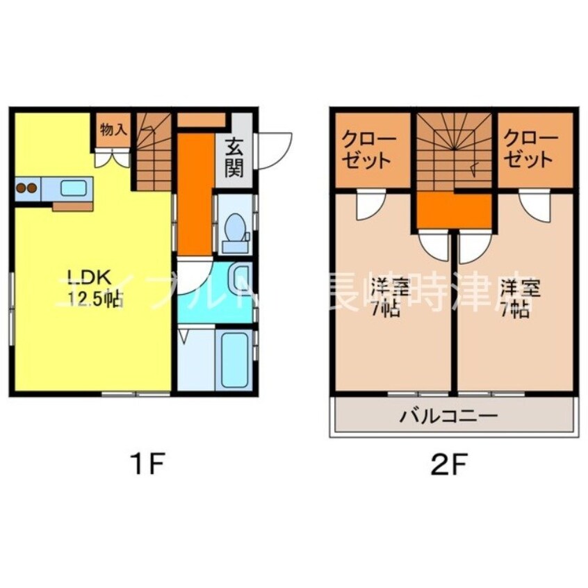 間取図 長崎本線/道ノ尾駅 徒歩23分 1階 築12年