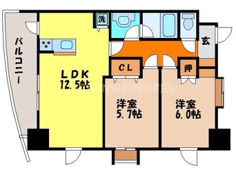 間取図 ベガ岩屋ツインタワー