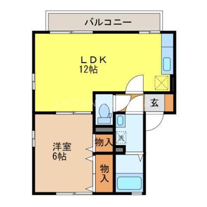 間取図 ステラ深堀 B棟