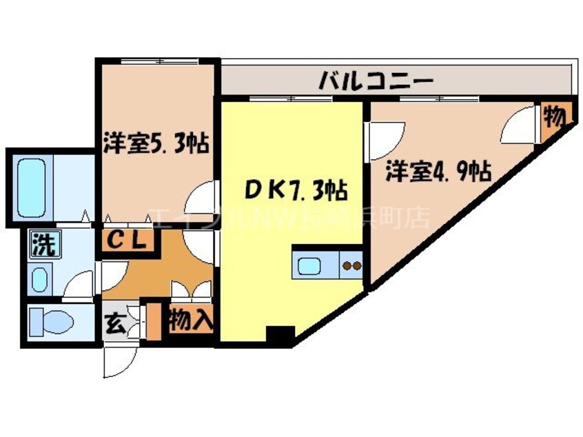 間取図 花屋敷ビル