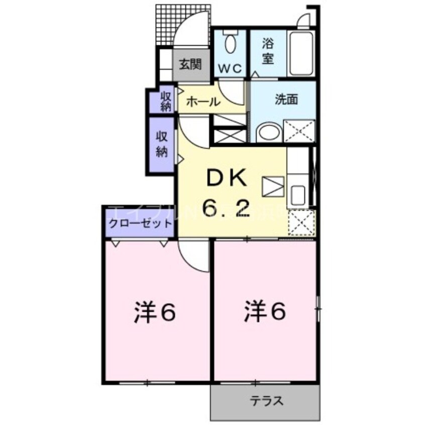 間取図 西九州新幹線/新大村駅 徒歩38分 1階 築14年