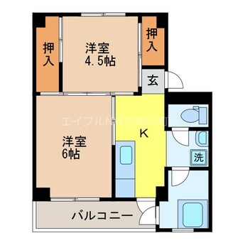 間取図 ビレッジハウス時津2号棟