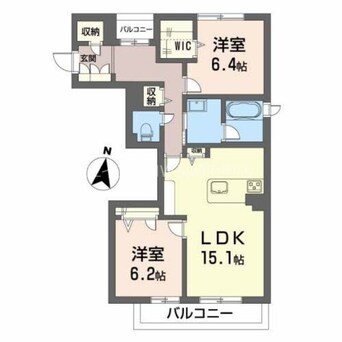 間取図 シャーメゾン　リバーダイヤ