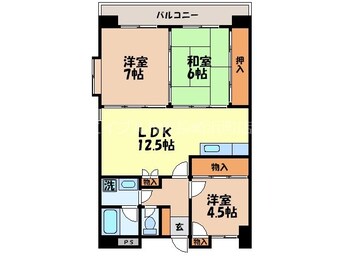 間取図 サンシャイン住吉