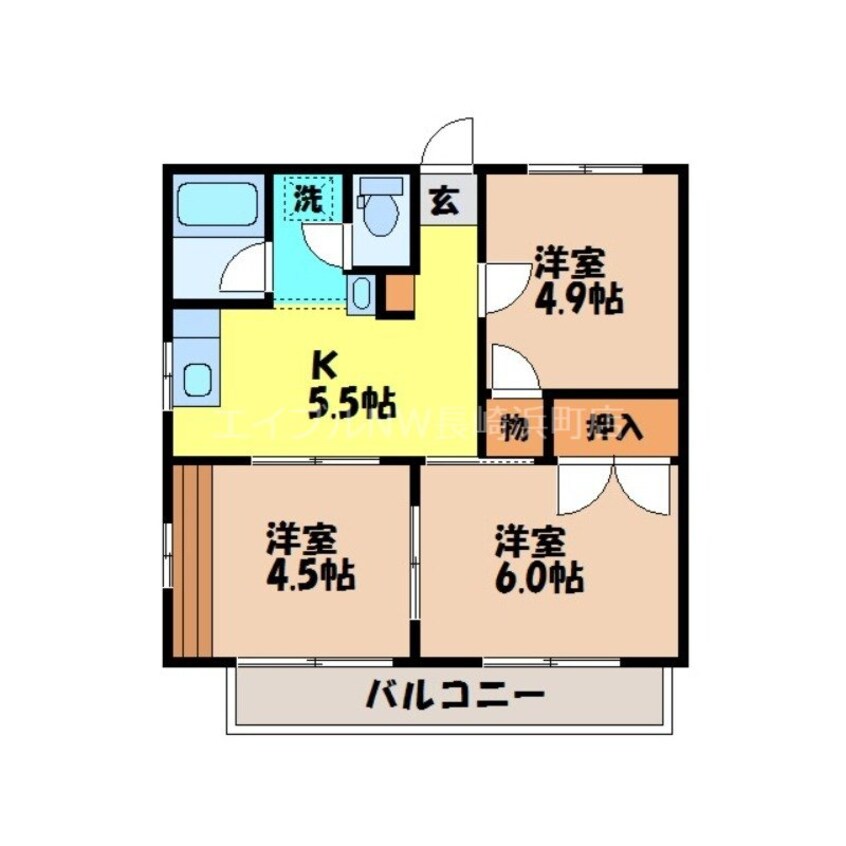 間取図 高田杜ハイツB棟